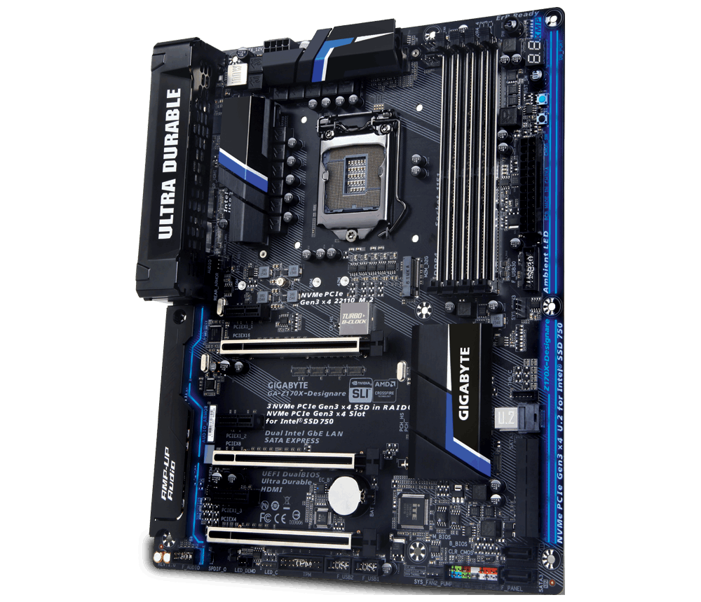 Product Datasheet Gigabyte Ga Z170x Designare Intel Z170 Lga 1151 Socket H4 Atx Motherboards Ga Z170x Designare