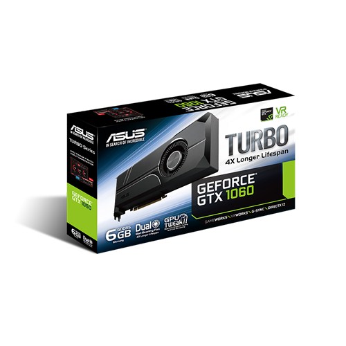 Specs ASUS TURBO-GTX1060-6G graphics card NVIDIA GeForce GTX 1060