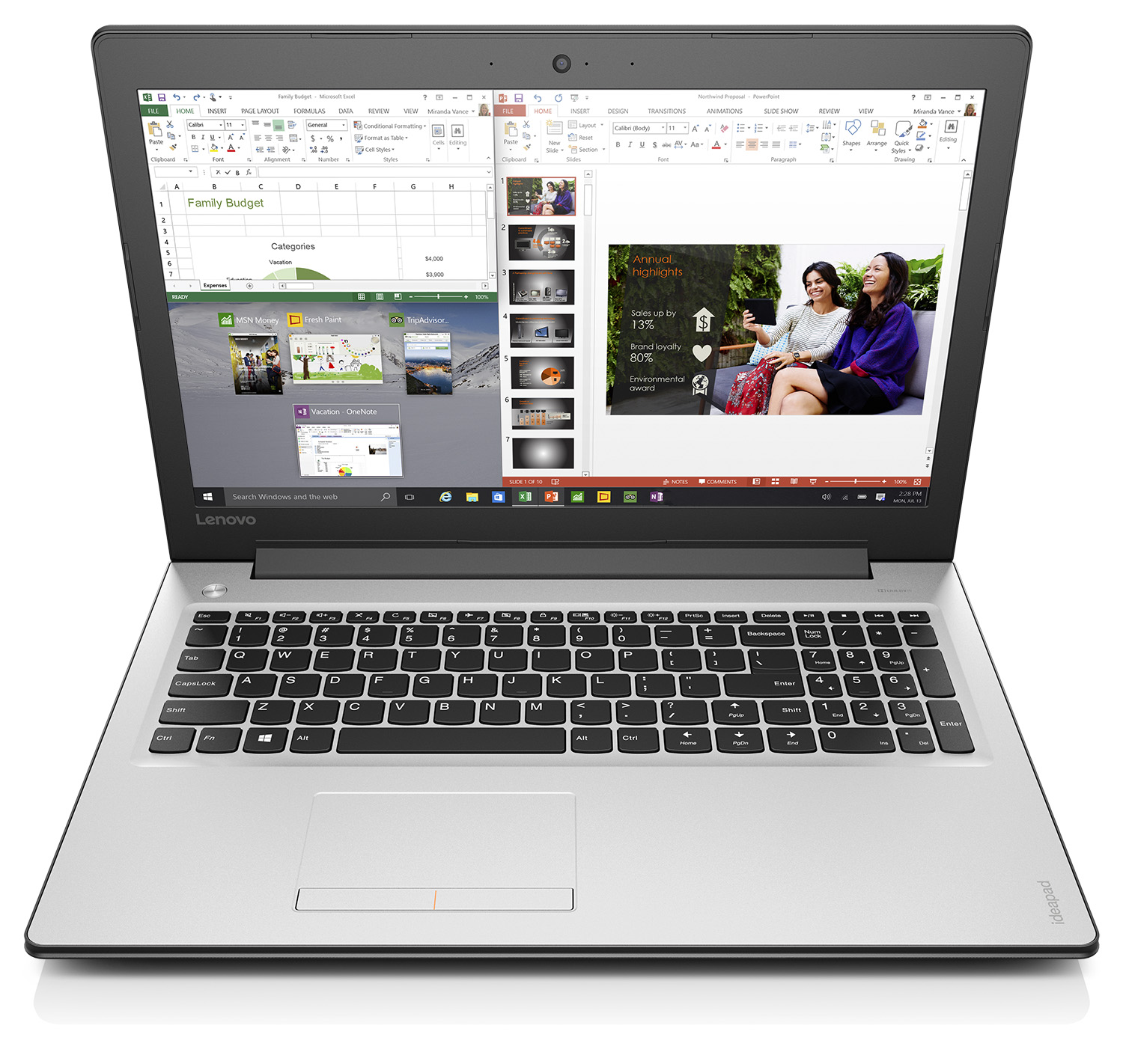 Specs Lenovo IdeaPad 310 Intel® Core™ i7 i7-7500U Laptop