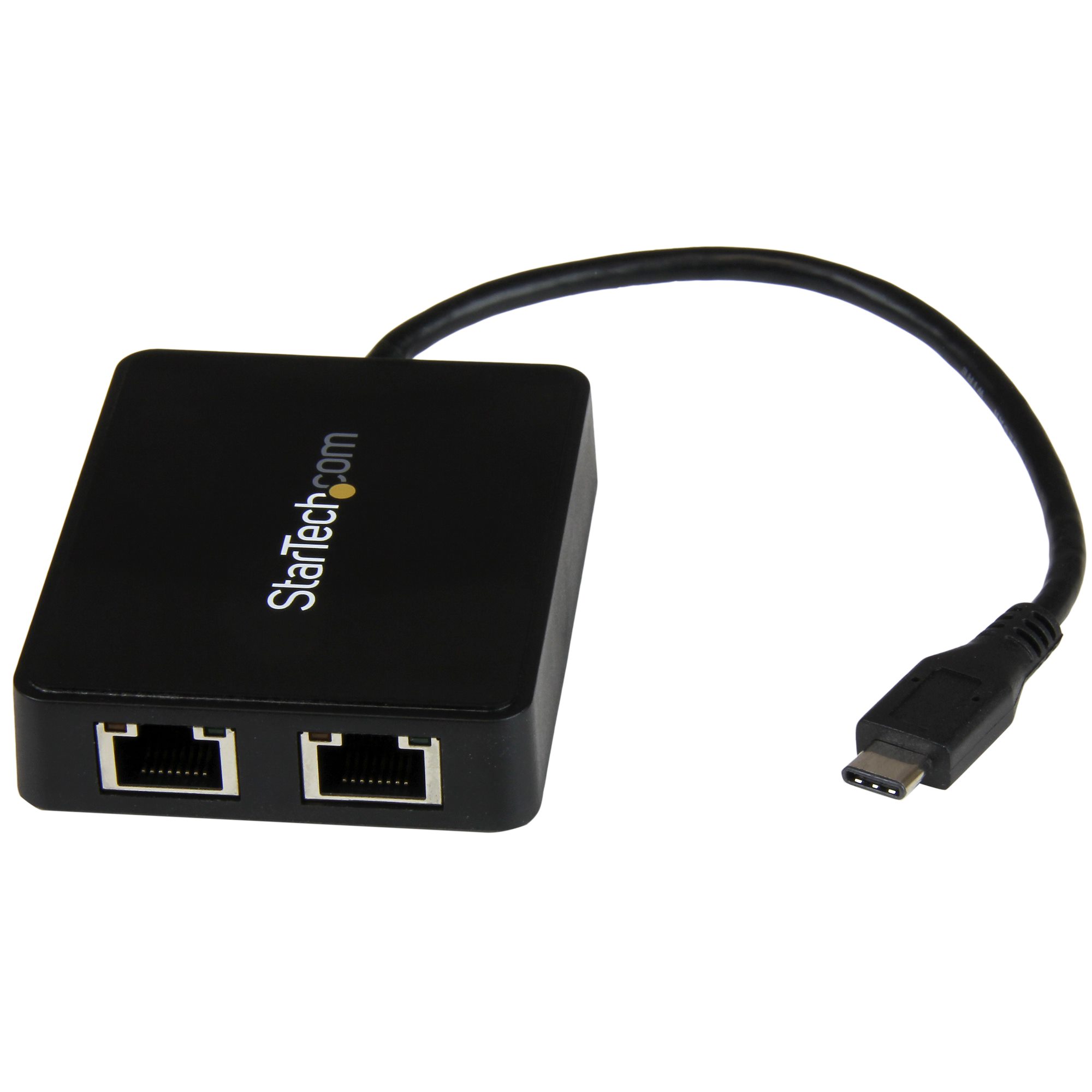 StarTech.com USB-C auf Dual-Gigabit Ethernet Adapter mit USB (Typ-A) Anschluss