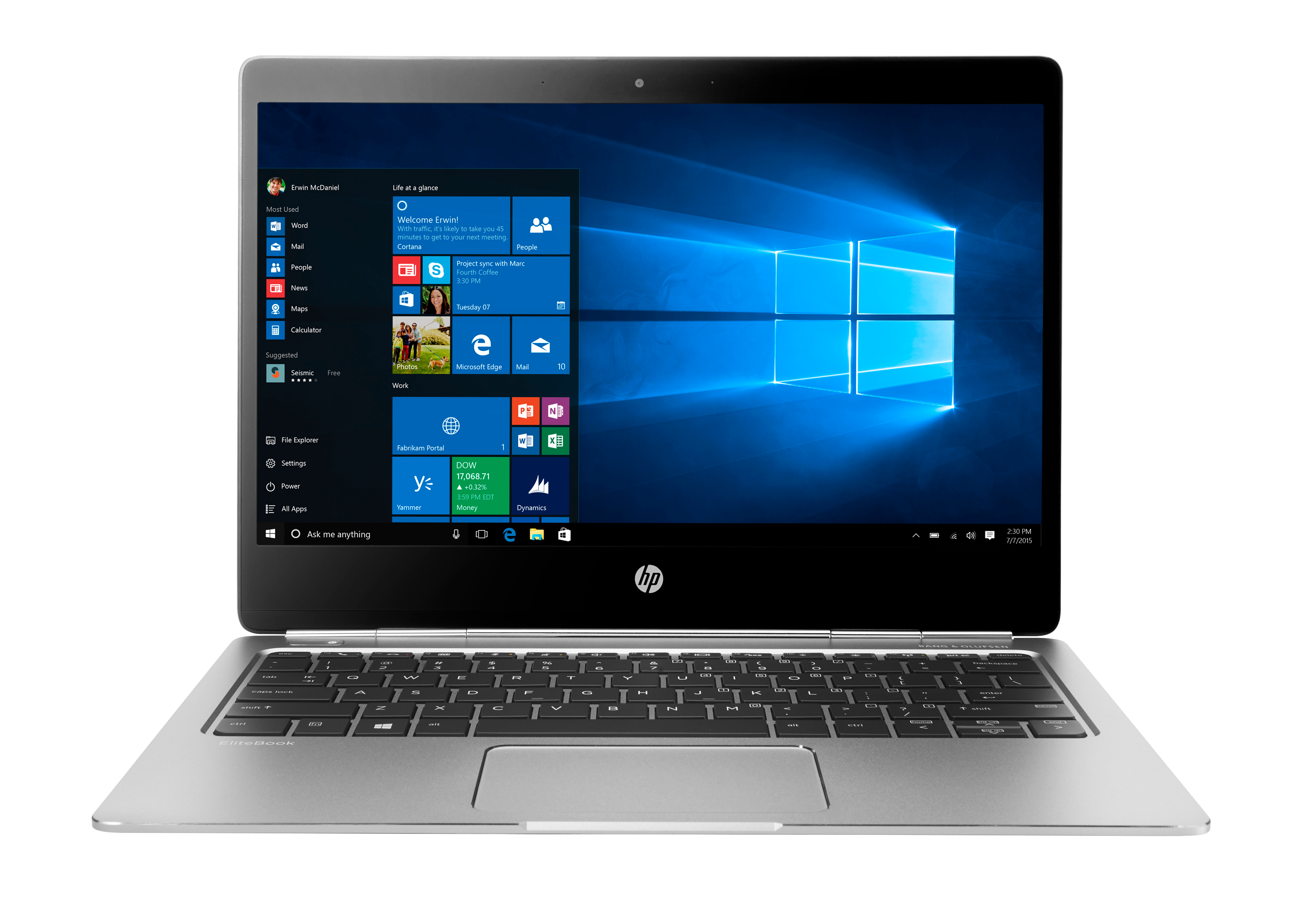 Specs HP EliteBook Folio G1 Intel® Core™ m5 m5-6Y54 Laptop 31.8 cm