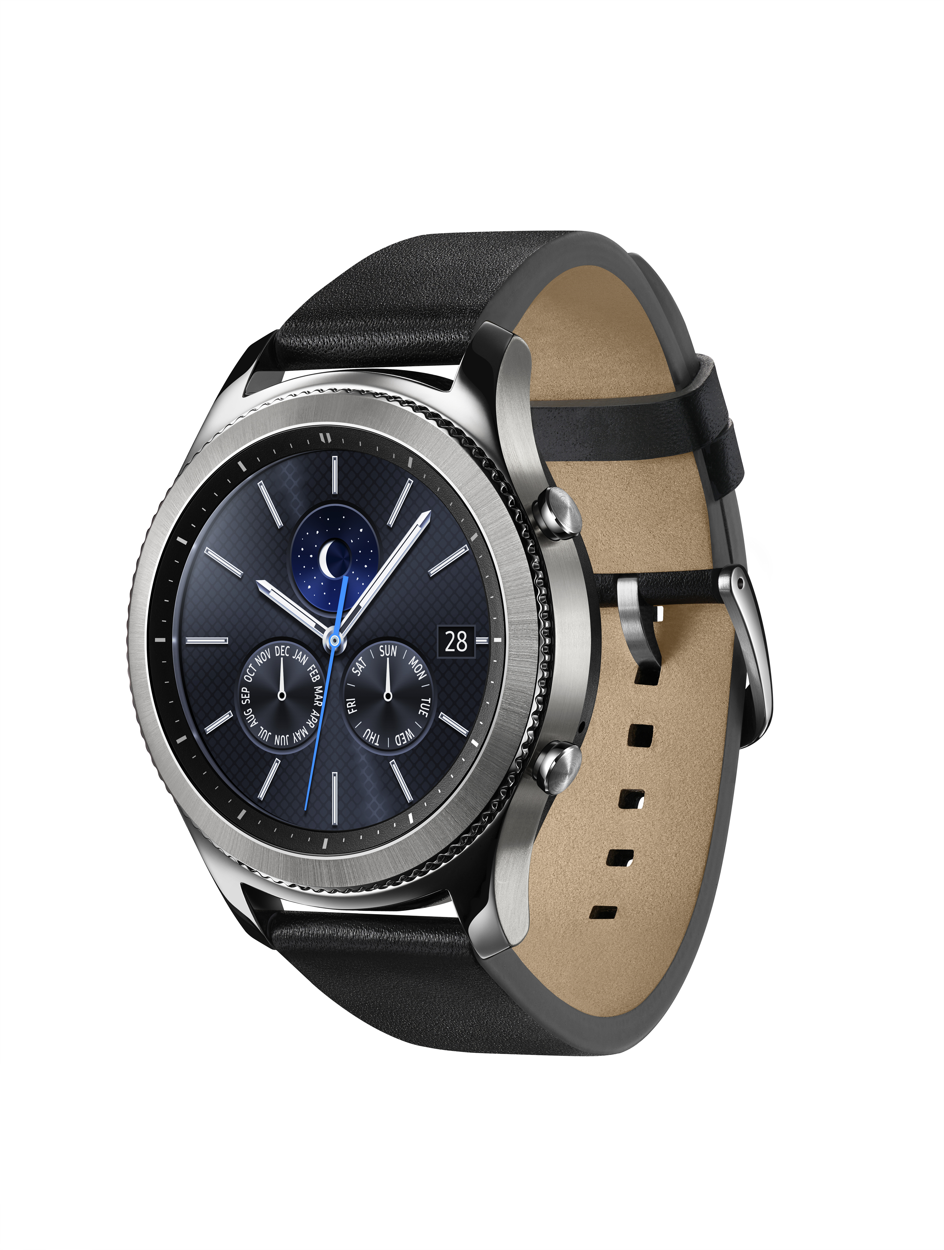 samsung gear s3 classic 1.3" samoled 22g 银色 智能手表