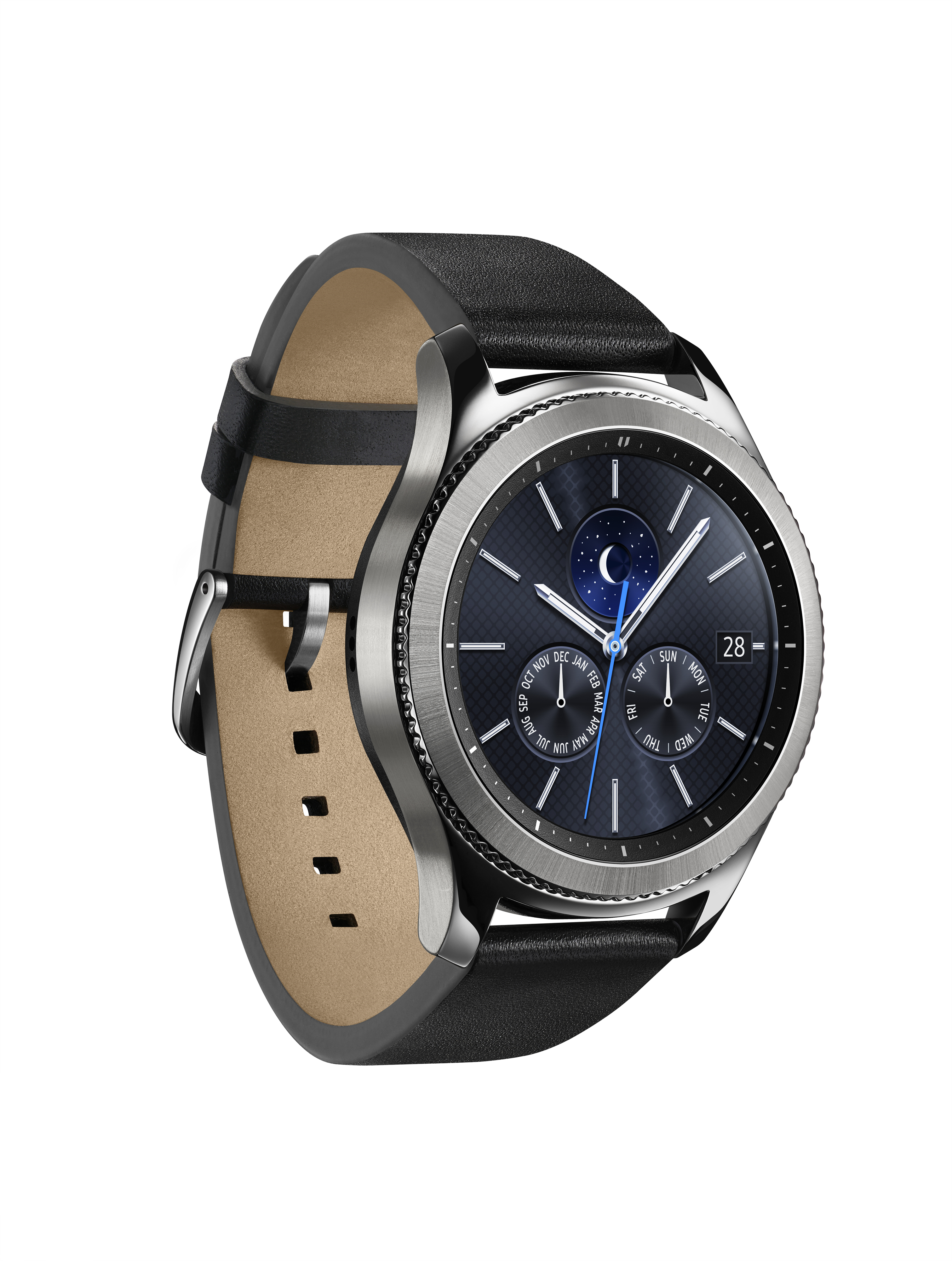 samsung gear s3 classic 1.3" samoled 22g 银色 智能手表