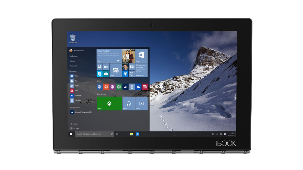 Specs Lenovo Yoga YB1-X91F Intel Atom® x5-Z8550 Hybrid (2-in-1) 25.6 cm  (10.1