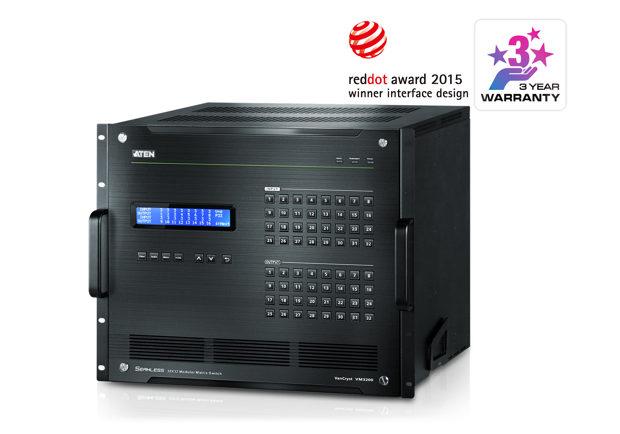 ATEN 32x32 Digital Modular Matrix – Chassis Only / 9U - High