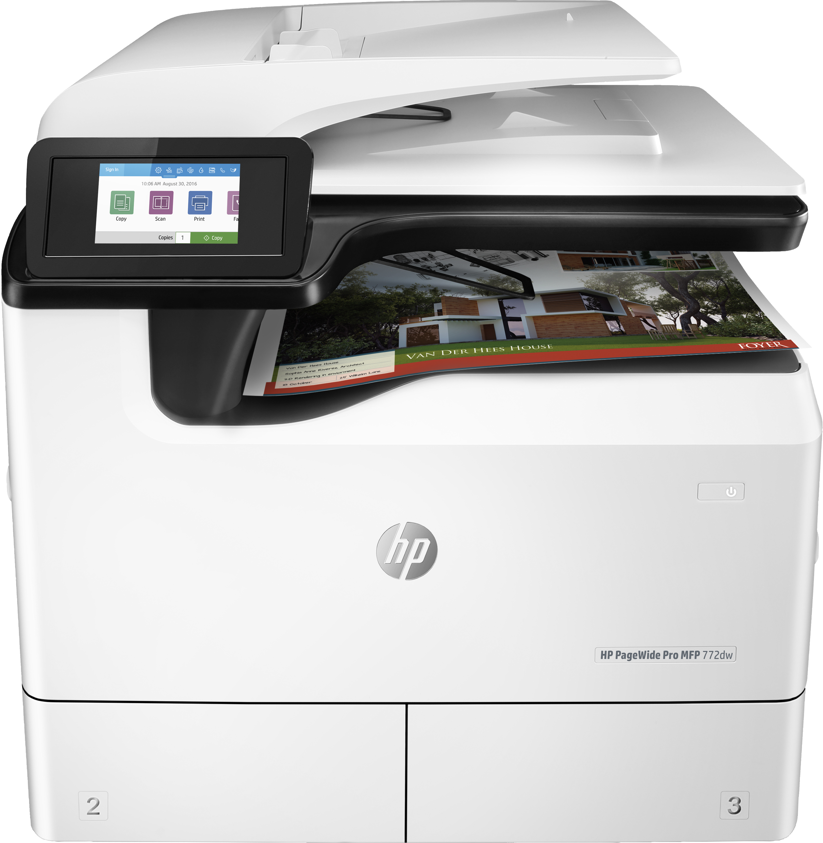 产品全名 惠普 pagewide 772dw 热感应式喷墨技术 2400 x 1200 dpi 35