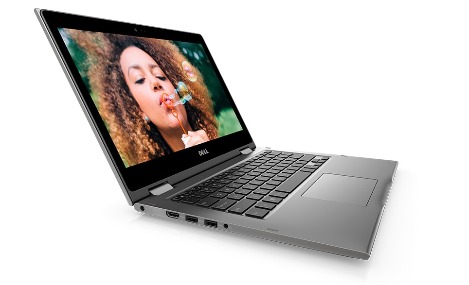 戴尔inspiron 5379 混合型(平板笔记本电脑二合一) 黑色, 银色 33.