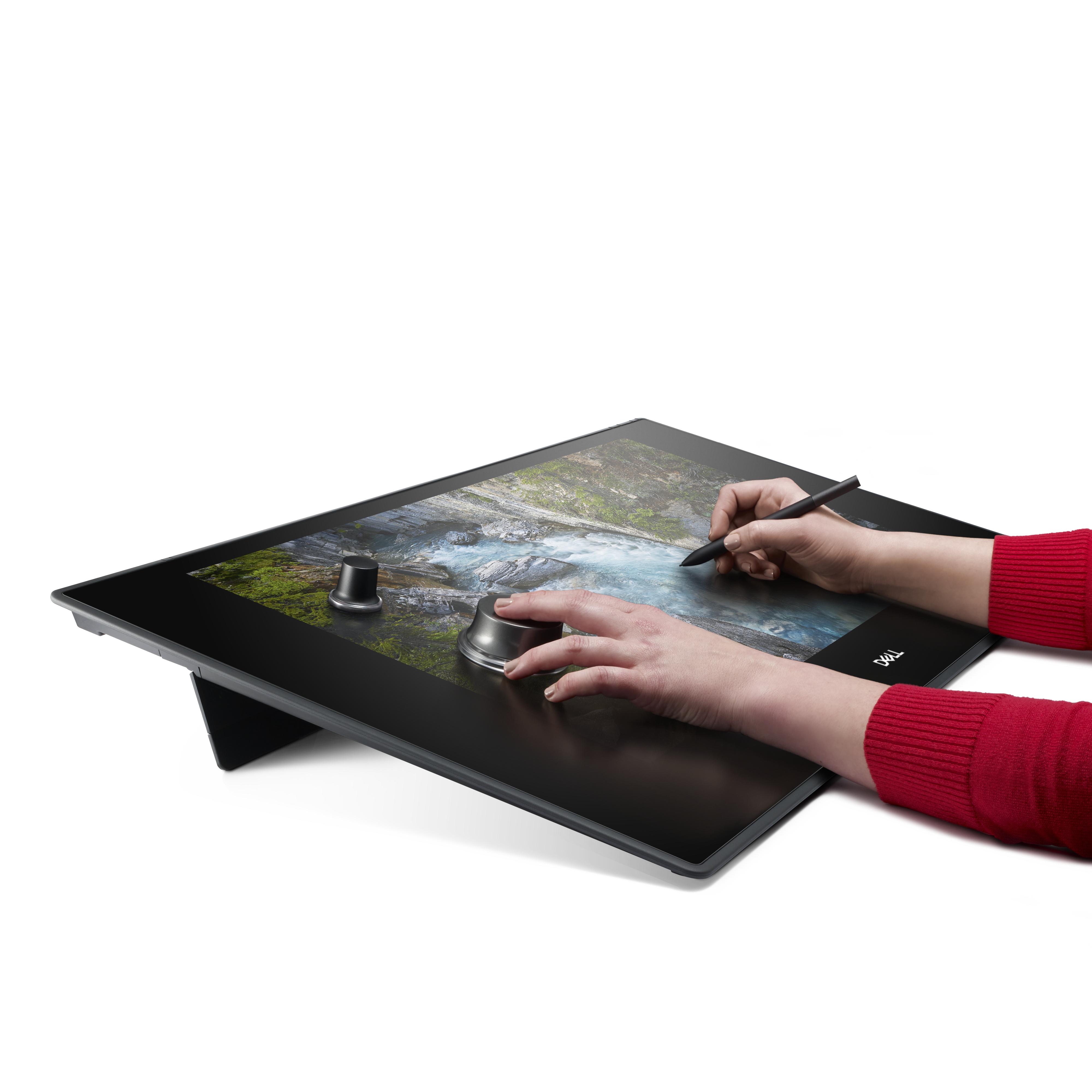 Graphic tablet. Dell Canvas 27. Dell Canvas 2718d. Canvas планшет графический. Сенсорный графический планшет.