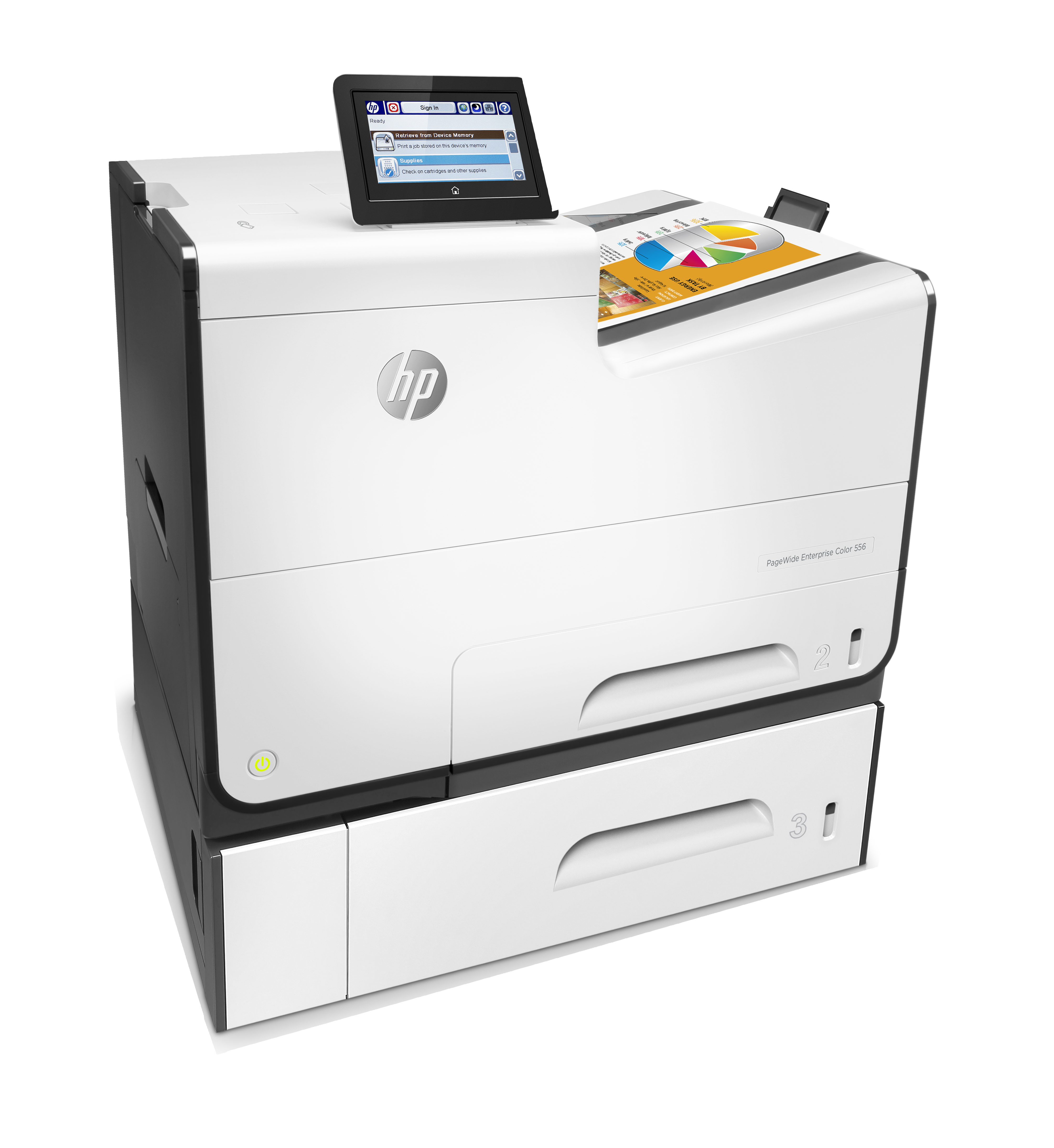 惠普pagewide enterprise color 556xh 喷墨式打印机 颜色 2400 x