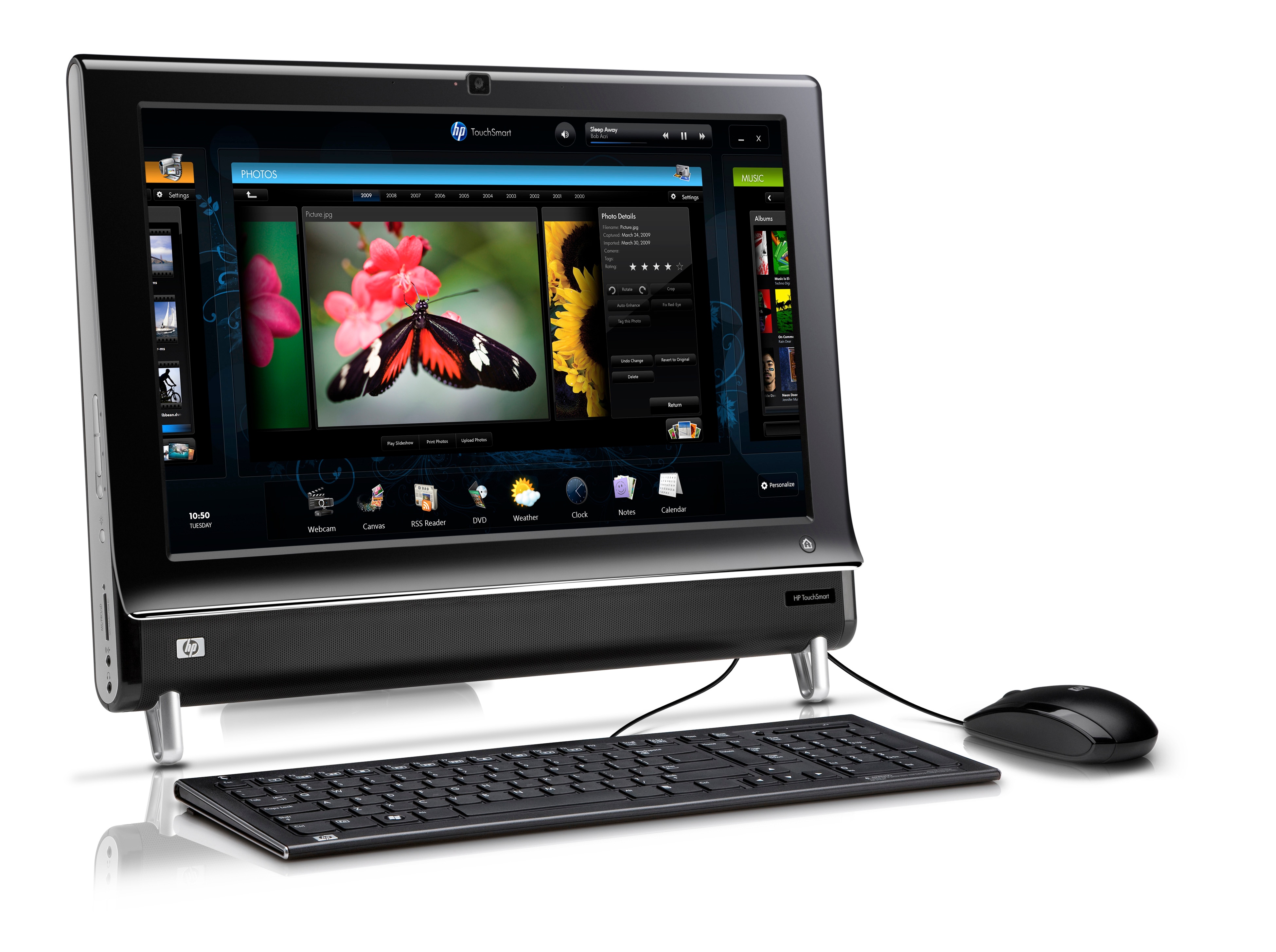 产品数据 hp touchsmart 300-1230sc desktop pc 一体机/计算机工作站