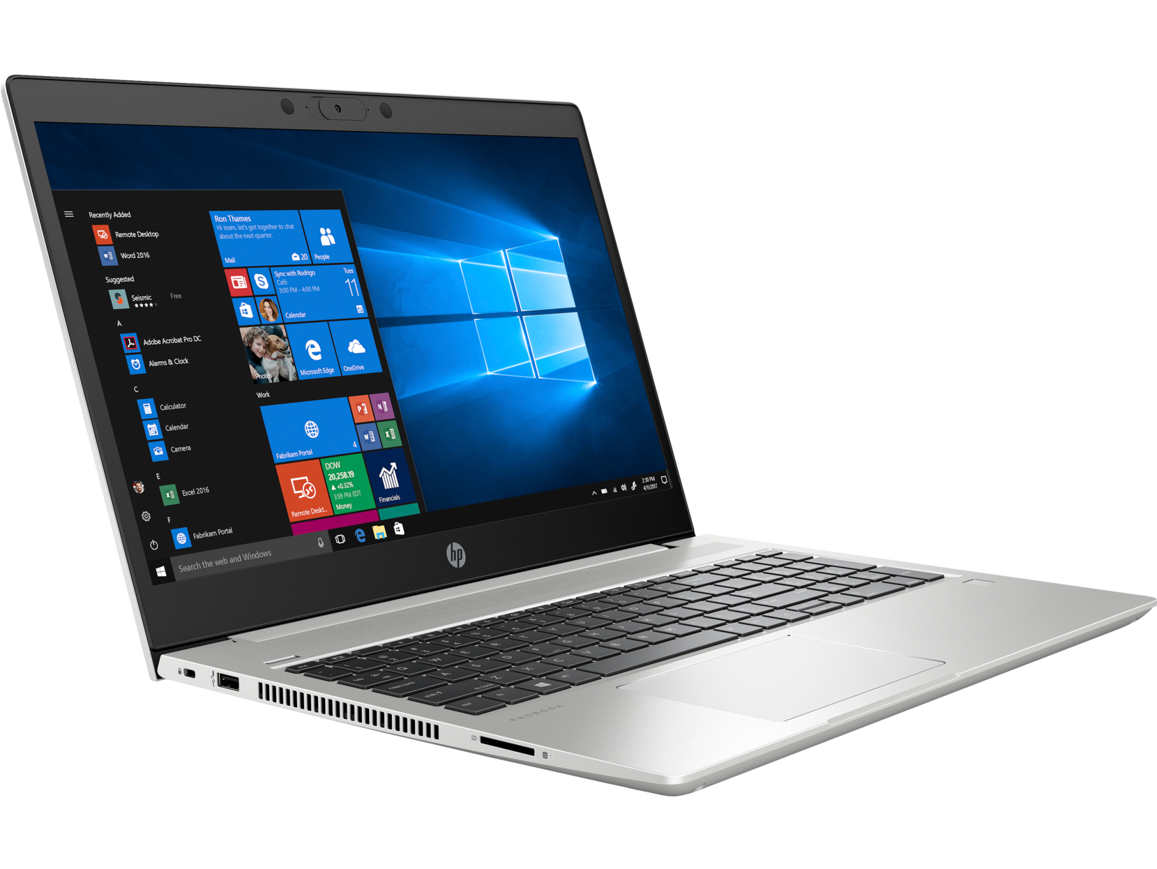 惠普probook 450 g7 笔记本 银色 39.6 cm (15.
