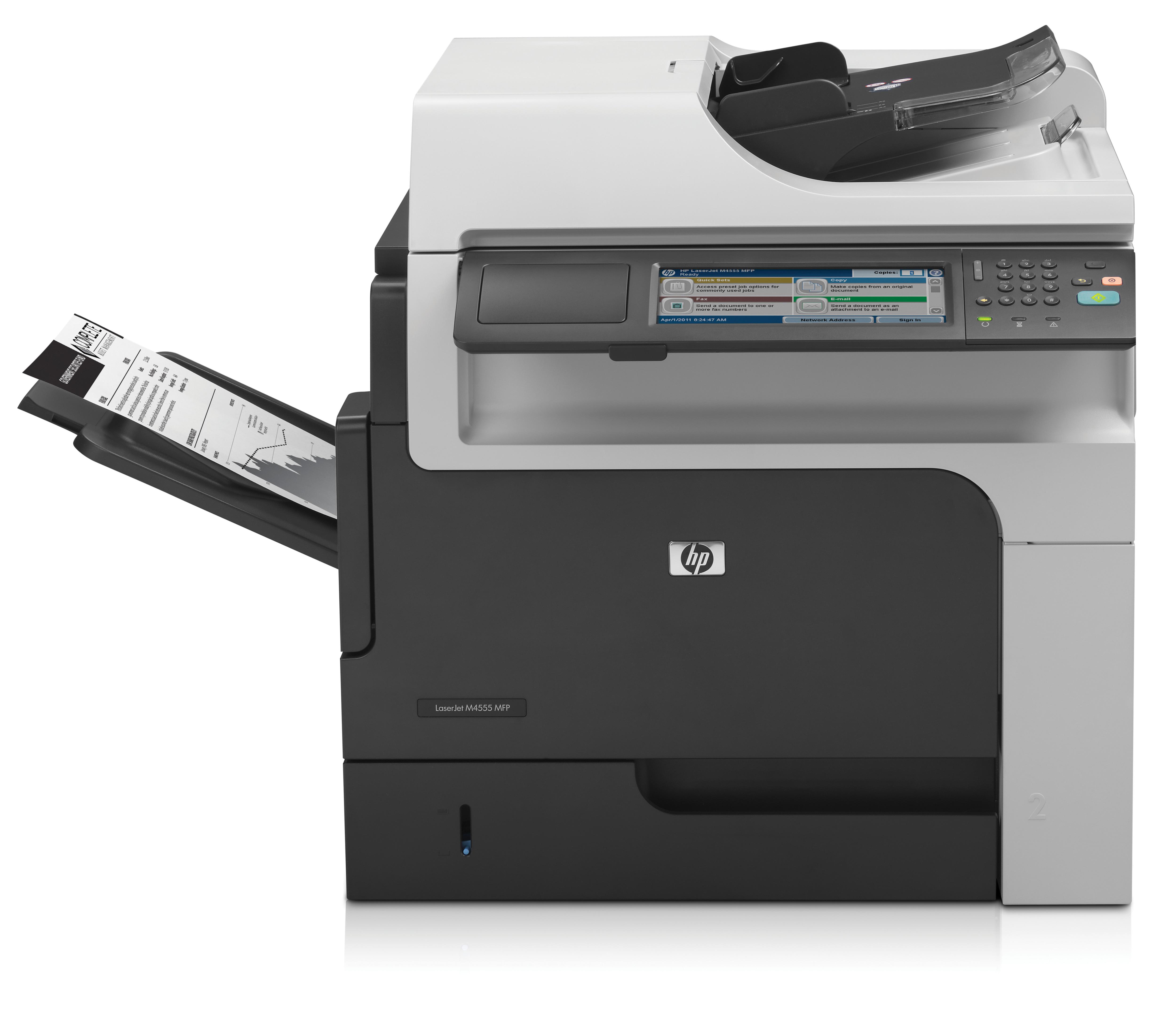 惠普laserjet enterprise m4555h 激光 1200 x 1200 dpi 52 ppm a4