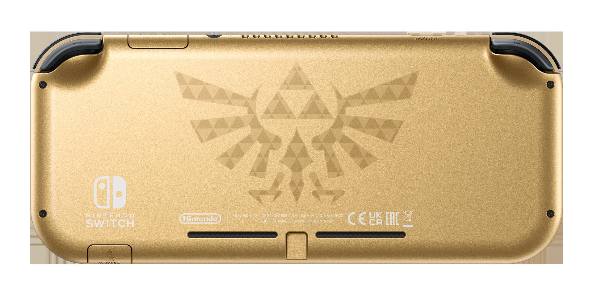 Specs Nintendo Switch Lite Hyrule Edition portable game