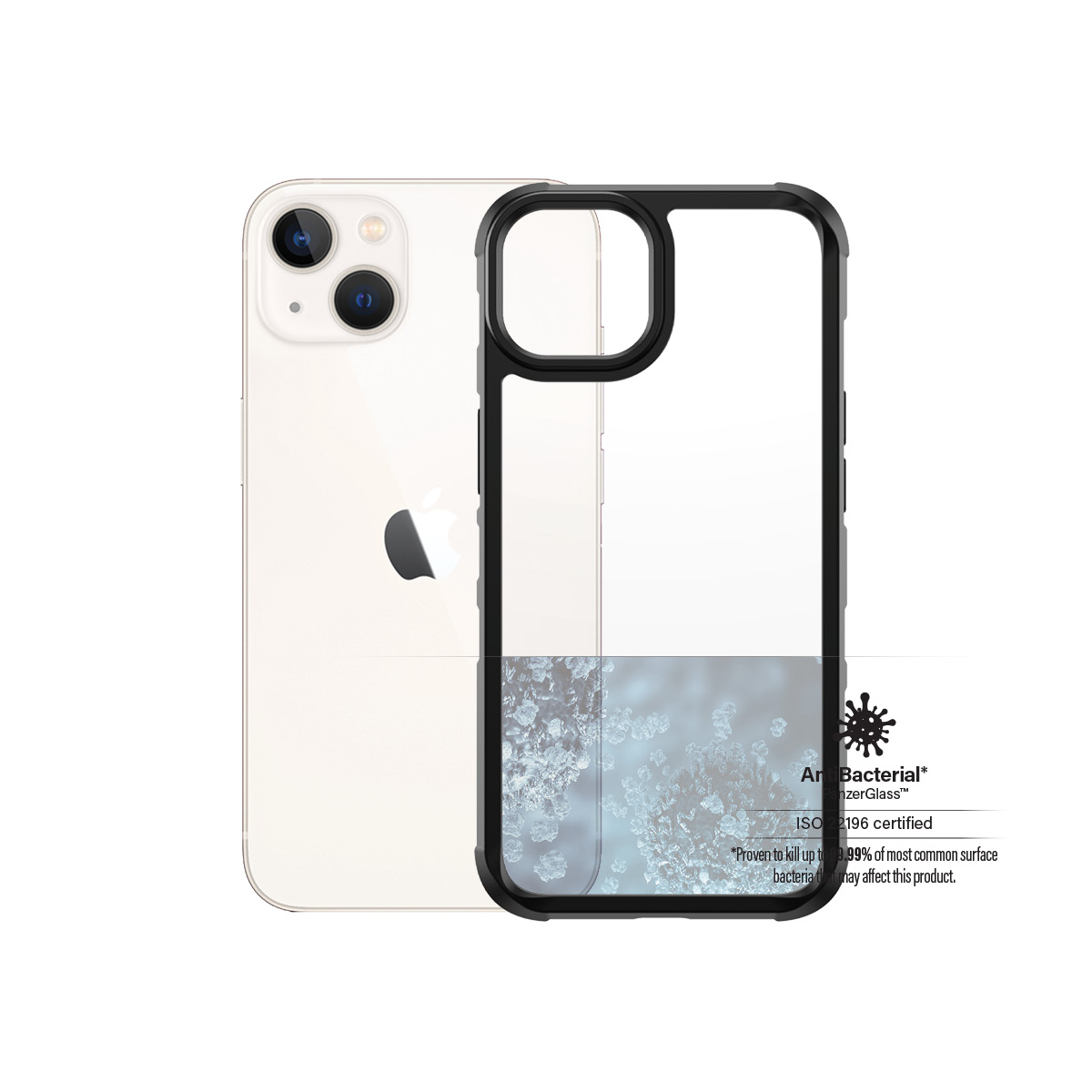 PanzerGlass SilverBullet ClearCase Apple iPhone 13 | Black