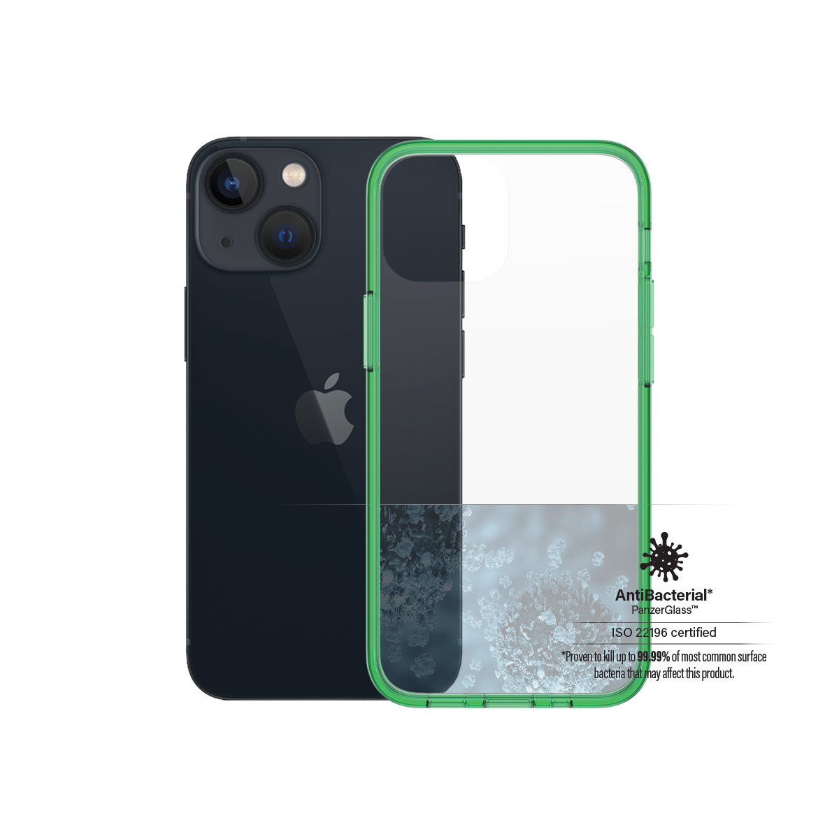 PanzerGlass ClearCaseColor Apple iPhone 13 Mini - Lime