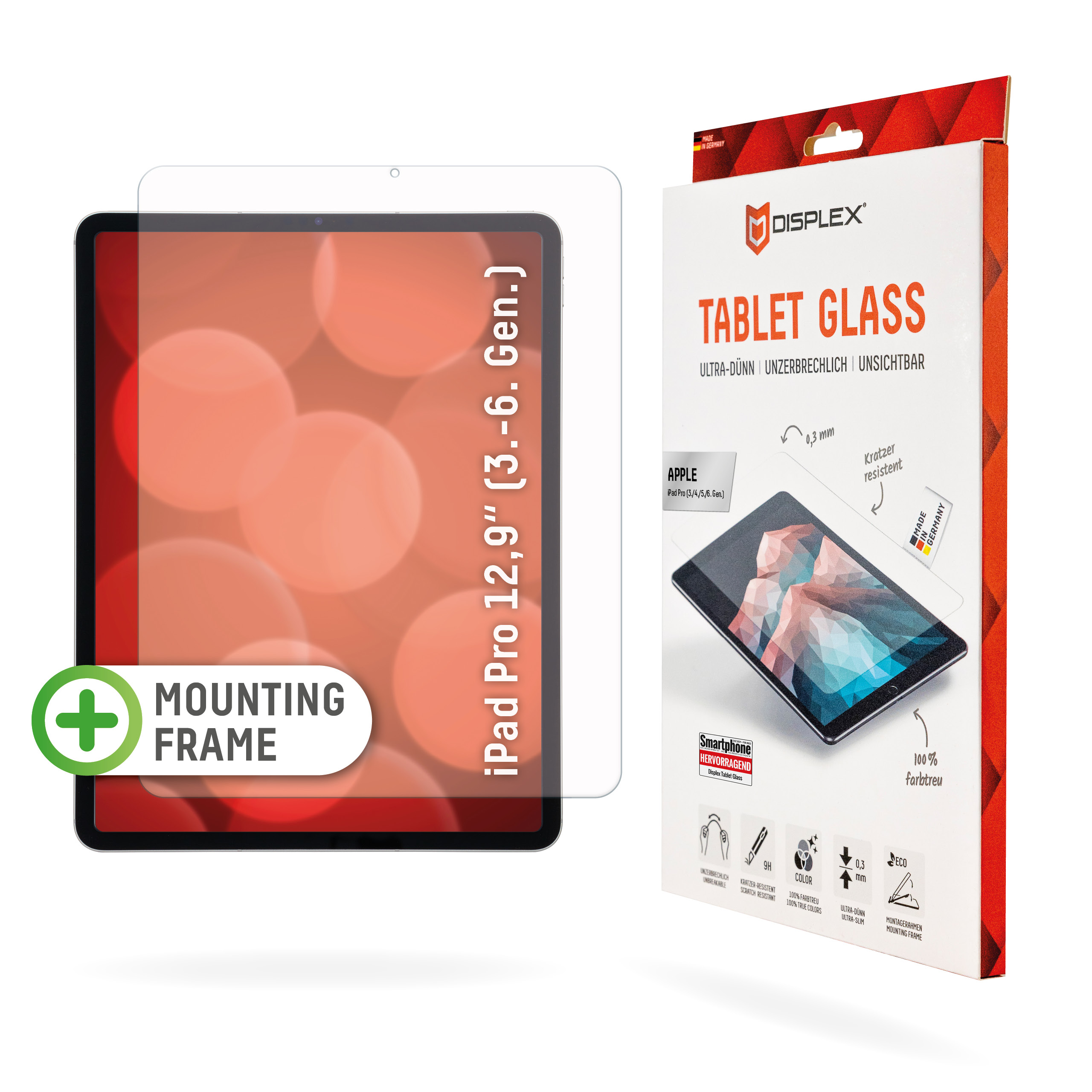 Displex Tablet Glass (9H) für iPad Pro 12,9'' (3./4./5./6.