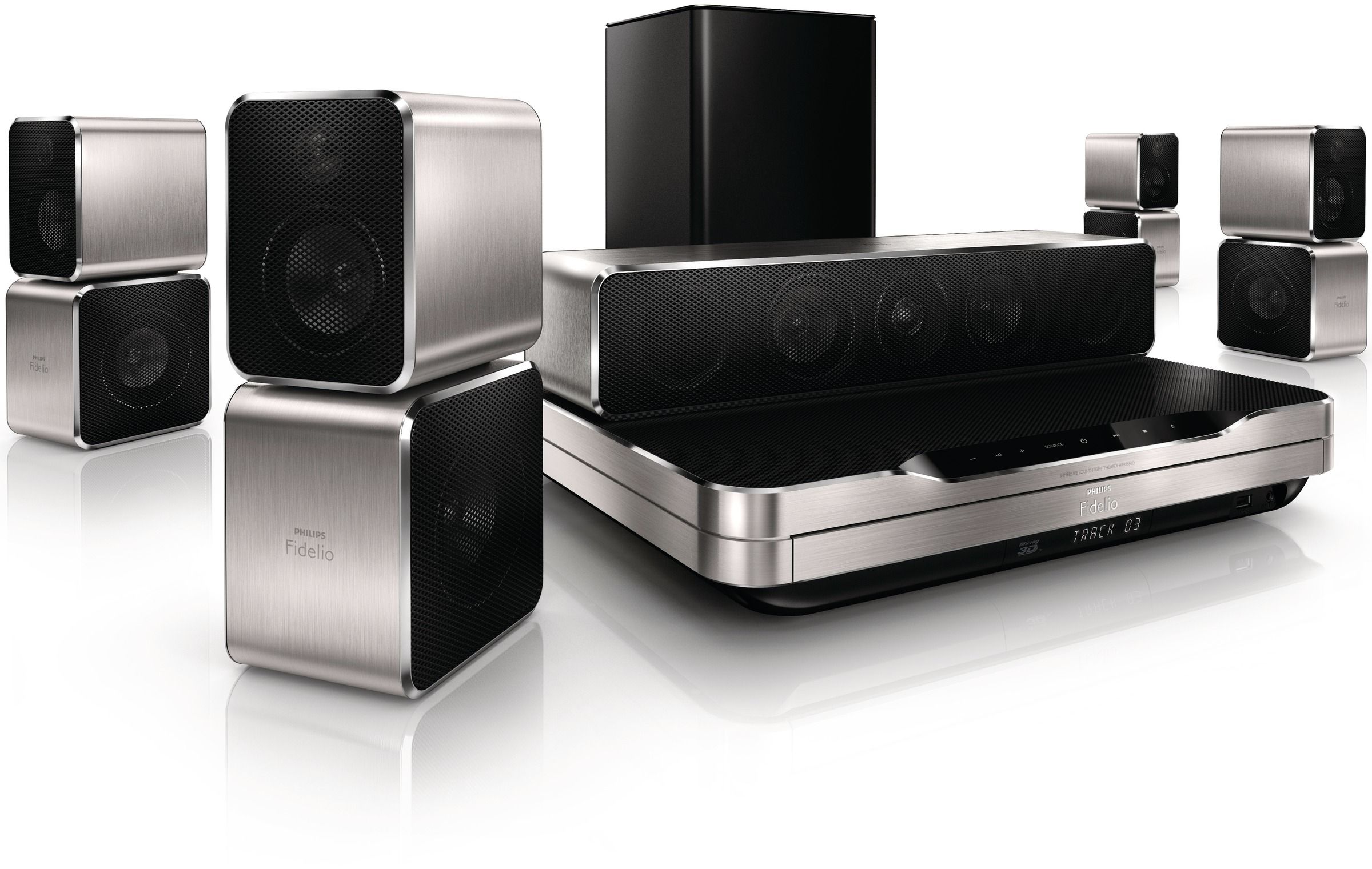 philips fidelio immersive sound 5.1 家庭影院 htb9550/93