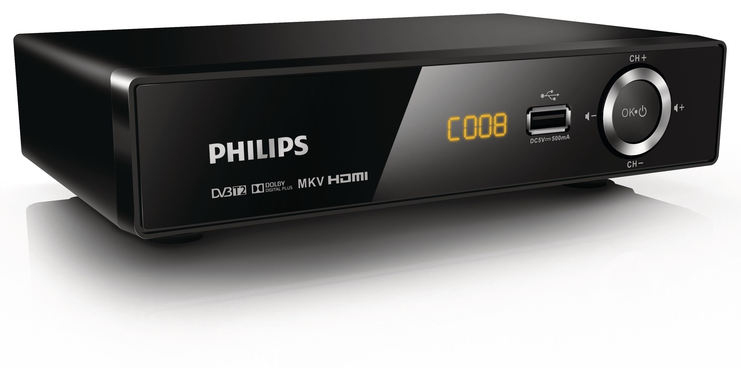 Плеер ру телевизор. Медиаплеер Philips hmp2500t. Медиаплеер Philips hmp2500t 12. DVB-t2 приставка Philips hmp2500. Ресивер DVB-t2 Филипс.