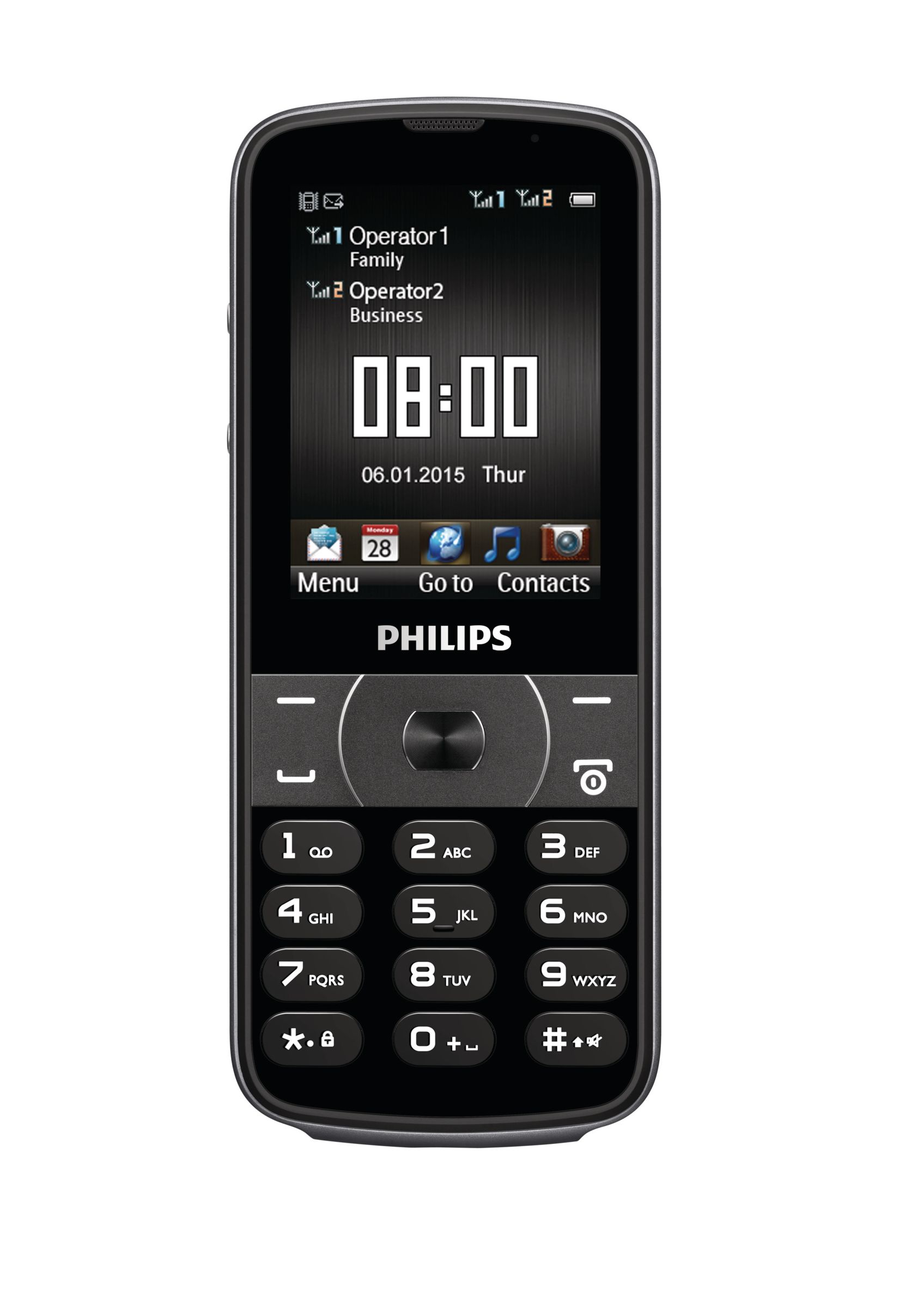 Philips e207. Philips Xenium e560 Black.