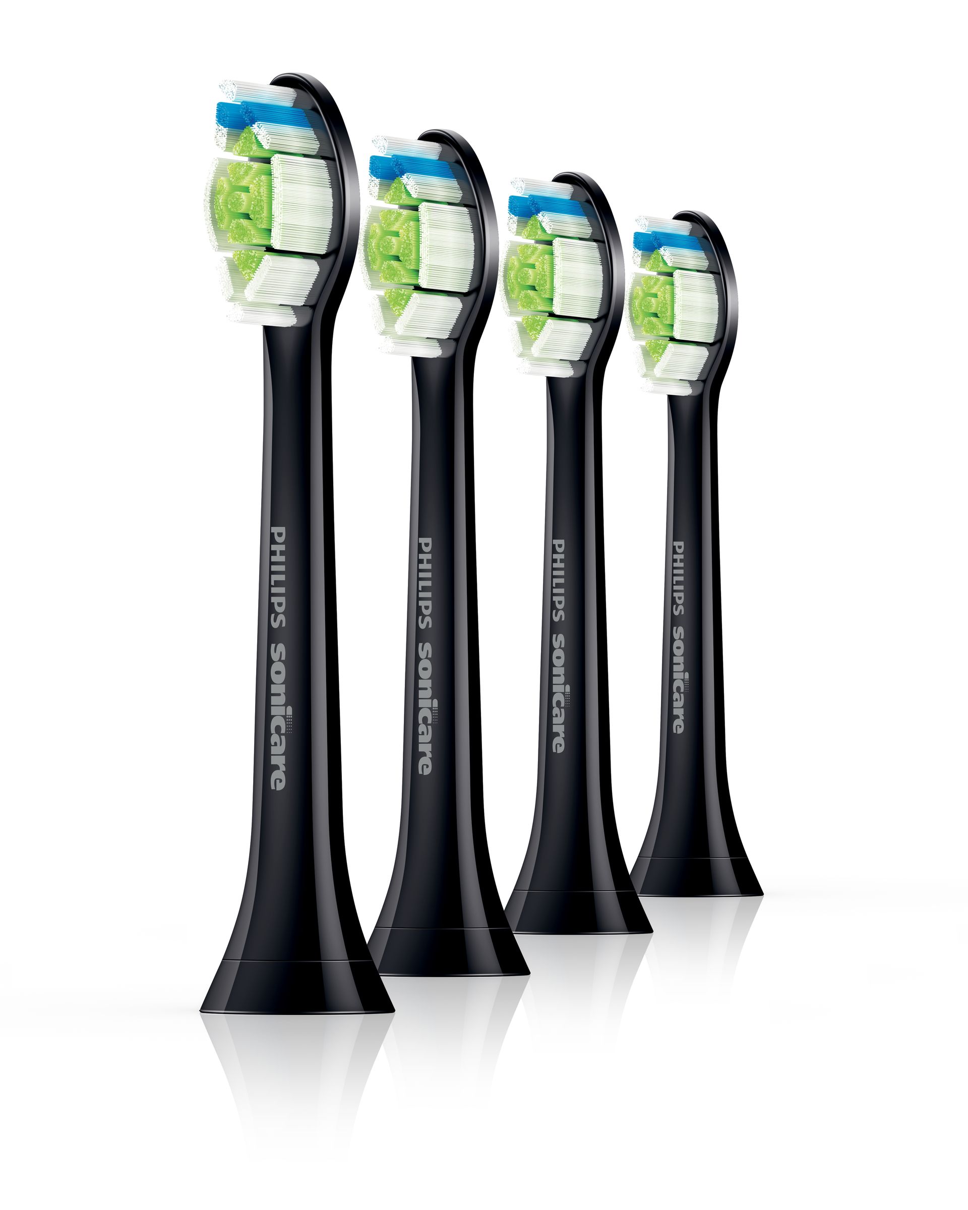 飞利浦 sonicare diamondclean hx6064/94 牙刷头 4 件 黑色