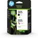 Photo HP INC. HP Pack de 2 cartouches d'encre authentiques 305 3 couleurs / noir