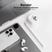 TooQ Bender Wireless Earbuds + Bluetooth Microphone with Charging Case, White thumbnail 2