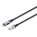 Manhattan 394826 cambiadores de género de cables RJ-45 USB-C Negro, Plata