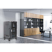 Manhattan Laadtrolley voor 30 laptops (tot 16"), laden via interne AC-adapters (EU) (installatie van voedingskabels van apparaten vereist), geschikt voor ALLE laptops, iPad, MacBook en Chromebook, vakken 380×30×280 mm, landkast, afsluitbaar