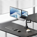 ACT AC8341 Monitorarm 49 inch met gasveer voor 1 monitor met laptophouder