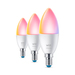WiZ Kaarslamp - Gekleurd en Wit Licht - Mat - E14 - 2-pack