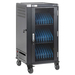 Manhattan Laadtrolley voor 30 laptops (tot 16"), laden via interne AC-adapters (EU) (installatie van voedingskabels van apparaten vereist), geschikt voor ALLE laptops, iPad, MacBook en Chromebook, vakken 380×30×280 mm, landkast, afsluitbaar