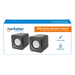 Manhattan 2600 Series Speaker System, Small Size, Big Sound, Two Speakers, Stereo, USB power, Output: 2x 3W, 3.5mm plug for sound, In-Line volume control, Cable 0.9m, Black/Grey, Three Year Warranty thumbnail 11