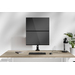 Neomounts NERO DS60-600BL2V Monitorarm Zwart