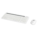 Manhattan Ambos dispositivos admiten Bluetooth® 5.0 y 2.4 GHz inalámbricos, un único receptor USB-A Nano para ambos, elegante teclado inalámbrico con 12 teclas multimedia/función, mouse óptico ambidiestro con tres botones y rueda de desplazamiento, 1200 p