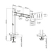 ACT AC8335 Monitorarm 1 Scherm