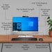 HP EliteOne 800 G6 Intel® Core™ i7 i7-10700 60.5 cm (23.8″) 1920 x 1080 pixels Touchscreen All-in-One PC 16 GB DDR4-SDRAM 512 GB SSD Windows 11 Pro Wi-Fi 6 (802.11ax) Silver thumbnail 21