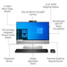 HP EliteOne 800 G6 Intel® Core™ i7 i7-10700 60.5 cm (23.8″) 1920 x 1080 pixels Touchscreen All-in-One PC 16 GB DDR4-SDRAM 512 GB SSD Windows 11 Pro Wi-Fi 6 (802.11ax) Silver thumbnail 28