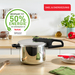 Tefal Secure 5 Trendy Snelkookpan 6 Liter + stoommandje