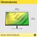 HP E24q G5 monitor de computadora 60.5 cm (23.8") 2560 x 1440 Pixeles Quad HD Negro