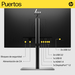 HP E24q G5 monitor de computadora 60.5 cm (23.8") 2560 x 1440 Pixeles Quad HD Negro