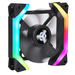 itek SPACE WIND Computer case Fan 12 cm Black thumbnail 2