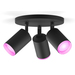 Philips Hue Fugato Opbouwspot White and Color - Zwart - 3-spots