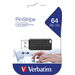 Verbatim PinStripe unidad flash USB 64 GB USB tipo A 2.0 Negro