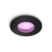 Philips Hue Xamento badkamer inbouwspot White and Color - Zwart - Rond