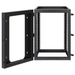 Intellinet Rack abierto de 19" para montaje en pared, 4 postes, 15U, Marco abatible, 15 Unidades, 600 mm de profundidad, ensamblado, negro RAL 9004