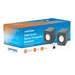 Manhattan 2600 Series Speaker System, Two Speakers, Black/Silver, USB for Stereo Audio and Power, Output: 2x 3W, Decent Sound, Integrated rotary volume control, USB-C/USB-A Adapter, Cable 1.4m, Three Year Warranty thumbnail 10