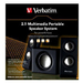Verbatim 49092 speaker set 3 W Universal Black 2.1 channels thumbnail 3