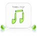 Happy Plugs Earbud Headset Wired In-ear Calls/Music Green thumbnail 3