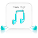 Happy Plugs Earbud Headset Wired In-ear Calls/Music Turquoise thumbnail 3