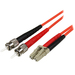 Multimode Duplex Lc/st Fiber Optic Patch Cable - 50/125 1m